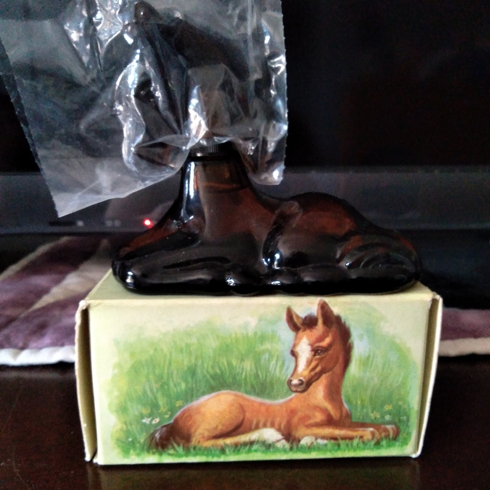 Vintage Avon's gentle foal, with charisma fragranc